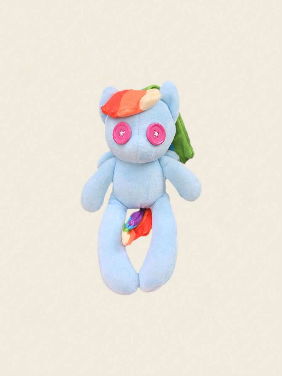 Hasbro Plüsch Hängedekoration - Hearth's Warming Night Serie, Regenbogen Dash, 18 cm, weiches Plüschtier, Weihnachtsdekoration, Geburtstagsüberraschung, Geschenk für Fans - Blau - Übersicht 1