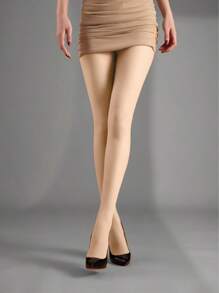 Plus Size Women Lightweight Comfortable Slimming Leggings, High Elasticity Anti-Pilling Anti-Snagging Tights, Suitable For Casual, Home, Office Wear In Autumn