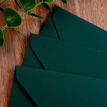 Sobre premium verde oscuro, tarjeta de invitación de boda, invitación comercial occidental, textura de alta gama, Halloween, Navidad, decoración de fiesta, papel de sobre y tarjeta, sobre de alta calidad, tarjeta de regalo para amigos, invitación VIP, sobre verde oscuro - Multicolor - Ver 5