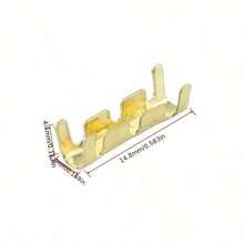 50/100个双头端子、对接连接器和端子/接线盒 - 金色 - 查看 4