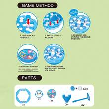 Penguin, Duck, Frog Stacking Wall Toy, Penguin Escape Children's Checkerboard Fun Tabletop Building Block Toy, Parent-Child Interactive Interesting Tabletop Game Toy, Girls Toy, Stacking Attack Game, Suitable For Family Board Game Gift, Halloween Christmas Gift