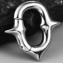 1 件 316 不锈钢尖刺朋克耳坠挂钩拉伸器穿孔女士男士身体首饰耳环 5 毫米 4 克 - 短的 - 查看 14