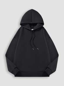 Bộ 2 áo nỉ nỉ, áo nỉ có mũ in hình đua xe dành cho cặp đôi, áo nỉ dài tay dáng regular fit, chi tiết dệt gân, unisex, quà tặng ngày Valentine. - đen - Xem 4