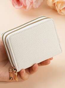 Letter Graphic Multi-Card Card Organizer Storage Cards Slim Lightweight Portable Cash ID Card Card Coin Pocket Short Wallet Small Pouch Small Pocket Wallet For Birthday Gift Teenagers For College Student School Student Wallet Small Wallet Teacher Gifts Gift For Girlfriend Gifts Gift Bag Present For Teachers School Supplies Teacher Gifts