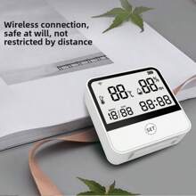 1 New Type Of Digital Indoor Home Temperature And Humidity Meter: A Digital Thermometer, Humidity Sensor And Measuring Instrument With A Wireless Tuya Smart WiFi LCD Display, As Well As A Weather Forecast And Meteorological Monitoring Instrument, Suitable For Homes, Offices And Gardens.