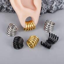 1 件热卖 00 克叠耳环耳垂耳塞耳塞耳道拉伸器耳环夹式耳骨婚礼身体饰品女士礼物