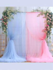 1/2/6 pièces Décorations de fête de révélation du bleu et rose, toile de fond en tulle (lumières non incluses), convient pour la fête de révélation du , la décoration de la baby shower, également pour l'anniversaire d'un garçon ou d'une fille, décor de fête, fournitures de baby shower, décorations de fête - Multicolore - Voir 4