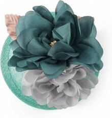 Fascinators Hats Women,Tea Party Fascinator Hair Clip With Feathers Wedding,Derby Hats Headbands - Style6-green - View 6