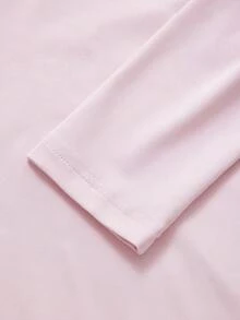 Đầm maxi cổ đứng dáng suông thanh lịch, tối giản, màu biacs, thích hợp mặc hàng ngày. - Hồng - Xem 11