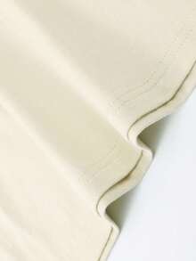 VHUTHK (220 Pure Cotton T-Shirt)  SEE NO   Printed Casual Pure Cotton Print For Men's Summer Round Neck Short Sleeved Shirt - Beige - View 3