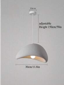 Designer Restaurant Pendant Light, Nordic Cream Style Living Room/Study/Bedroom Lamps, Creative Character Japanese Wabi-Sabi Single Head Bar Counter Lamp, Homestay Showroom Display Guidepost Lamp, Vintage Light Fixture, Excluding Light Source - Size - View 7