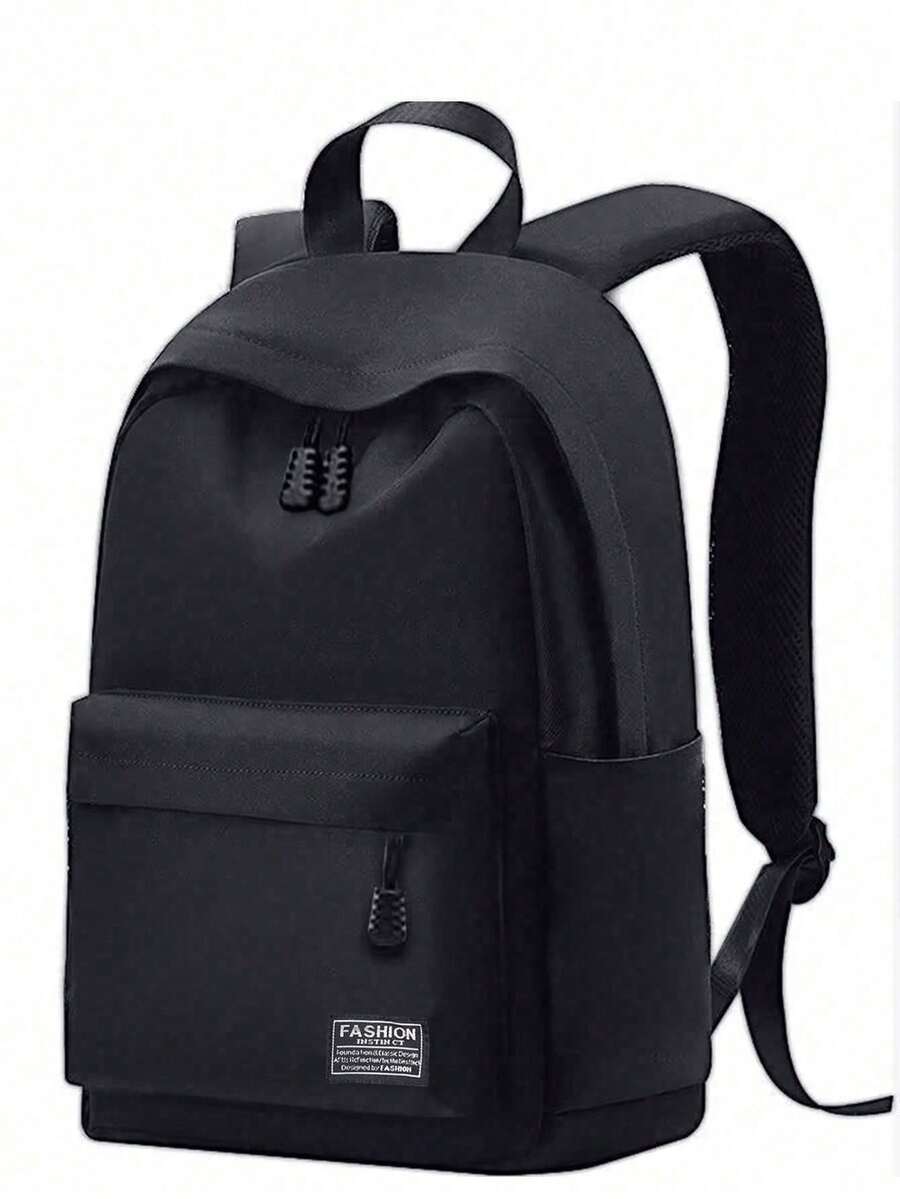 Mochila de gran capacidad, minimalista y ligera, mochila para computadora de estudiante, con correas ajustables para los hombros, adecuada para viajes de semestre de estudiantes - Multicolor - Ver 1