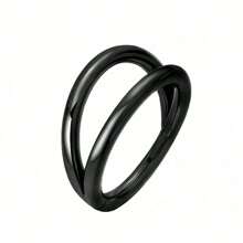 SENLANSP 1pc Double Septum Rings Nose Rings Hoops Cartilage Hoop Earring Piercing Nose Open Stacked Hoop Nose Rings 16G 18G 20G 6/8/10mm,Nose Rings Septum Piercing Clicker Nose Hoops Piercings Hinged Segment Rings Helix Piercing Unisex Body Jewelry,3 Layers Hinged Septum Nose Rings, Nose Piercing Jewelry Helix Cartilage Tragus Earrings Piercing Jewelry For Women