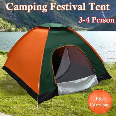 Tents For Camping 2/3/4/5 Person Camping Dome Tent Waterproof Lightweight Portable Backpacking Tent For Outdoor Camping Hiking 200*200*135 Cm