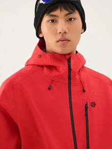 TECTOP Chaqueta exterior para hombre, a prueba de viento y agua, para senderismo y trekking, con capucha, múltiples bolsillos y puños ajustables