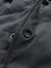 2025 New Men's Casual Hooded 2 In 1 Padded Coat, Winter , Fall - Black - View 6