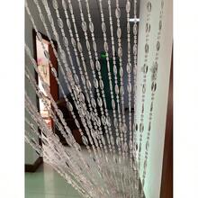 Acrylic Beaded Door Curtain Home Dcor Tassel Room Divider Curtain 100cm By 195cm, Clear
