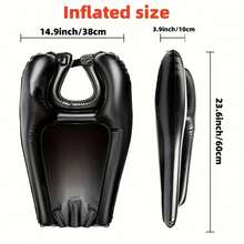 Inflatable Shampoo Basin, Portable Lightweight Hair Washing Tray For Elderly And Pregnant Women, Quick Inflate Deflate PVC Pad For Chair Use