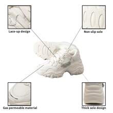 Puma 坡跟链条休闲鞋，带可拆卸链条装饰，女士厚底防滑户外日常运动鞋，厚底运动鞋 400491-01