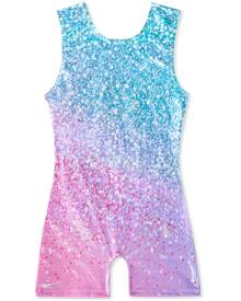 MENKEY Girls' Various Styles Gymnastics Leotards One-Piece Indoor And Outdoor Professional Sportswear, Suitable For Children Aged 2 To 8 - 粉色 - 查看 2