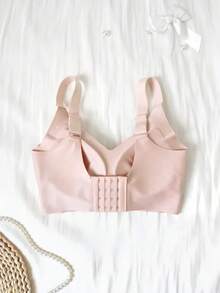 3pcs Women's Seamless Breathable Wireless Sports Bras - Full Coverage, Non-Slip, Lift & Support, Comfortable Fit With Ribbed Details, Nylon & Elastane Blend, Hand Wash - Elegant Solid Colors - 彩色 - 查看 5