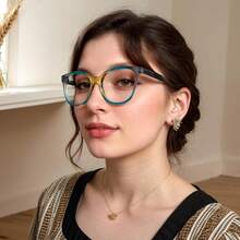 Óculos de leitura Y2K Ombre, unissex - armação quadrada, adequados para uso diário, previnem a presbiopia.