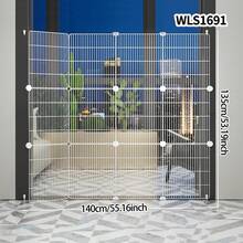 Pet Gate Dog Fence Barrier Isolation Door Small Dog Indoor Cat Rabbit Stair Balcony Enclosure - Multicolor - View 6