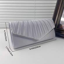 Elegant Pleated Evening Bag,Perfect Clutch For Party, Wedding And Banquet
