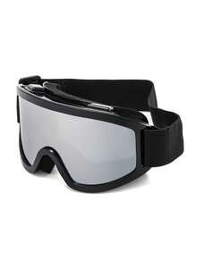 Cool Oversized Versatile Ski Goggles, Unisex Outdoor Skiing & Mountaineering Protective Eyewear - Purple Frame Purple Film - View 16