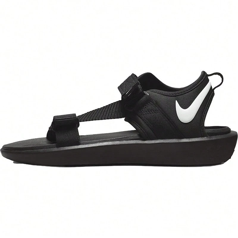 Nike 男士透气休闲运动钩环沙滩凉鞋，夏季新品 - 黑色 - 查看 1