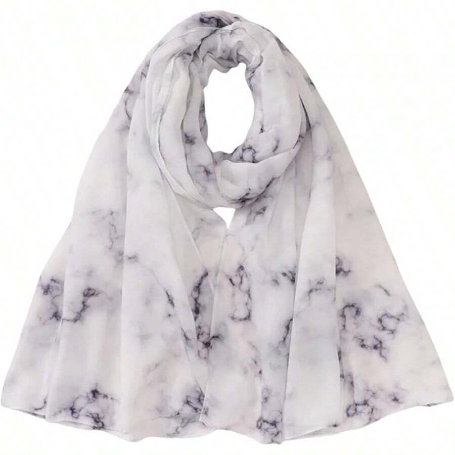 ZGMYC Watercolour Floral Printed Hijab Scarf For Women Soft Modal Cotton Instant Hijab Head Wraps Shawls Long Scarveshalloween - 顏色 4 - 查看 1