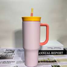 OWALA40OZSo Eggstra Limited Edition  Water Bottle,Sports Water Bottle, A Water Bottle Designed For Water Drinkers,Perfect For Outdoor Picnics, Summer, Outdoor, Camping, Gym, Dorm, Yoga, Driving, Office Commuting, Teachers, Graduation Gifts, Teacher Gifts, Mother's Day Gifts, Birthday Gift, Very Suitable For Water, Iced Tea Or Coffee, Ice Drinks & Hot Drinks - 40/粉紅色 - 查看 2