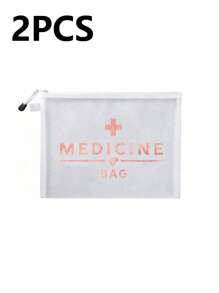 网眼化妆包，印有“药品”字样，便携式收纳袋，化妆包，护肤品收纳包，旅行必备，宿舍用品，新娘礼物，母亲节礼物，生日礼物，送给朋友和老师的礼物，药品收纳袋，浴室收纳袋，珠宝收纳袋，唇彩和化妆品收纳袋，学生宿舍洗漱包，送给妻子、家人、朋友、同事的礼物 - 彩色 - 查看 21