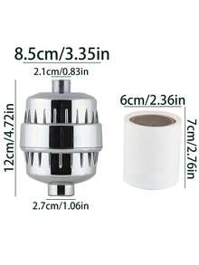 2pcs/Set High Efficiency Shower Head Filter, High Flow Hard Water Softening Shower Head Filter, Universal Shower Head Water Purifier, Reduces Damage To Dry Skin And Hair, Removes Chlorine And Harmful Substances, Suitable For Home, Hotel And RV Bathroom, A Surprise Gift For Family And Friends