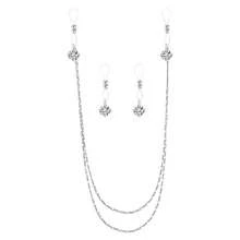 3Ppcs/Set Rhinestones Pendant Nipple Jewelry Set Non Piercing Nipple Rings Breasts Dangles For Women - Silvery - View 7