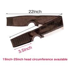 Wig Grip Band Women Adjustable: Wig Gripper With Ear-Cutouts Natural Lace Edge - Adjustable Non-Slip Off Band With Hook And Loop Comfortable Breathable No-Headache