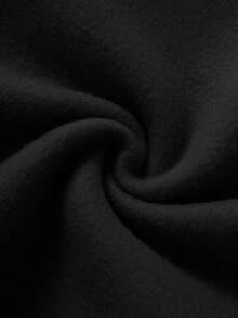 Tween Girls Vintage Heart Print Sweatshirt And Leopard Print Pants Casual Outfit - Black - View 6