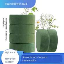 Half-Sphere Floral Foam, Suitable For Dried Flowers, Green, Spherical, Artificial Flower Arranging Craft, Bouquet Decor - Multicolor - View 7