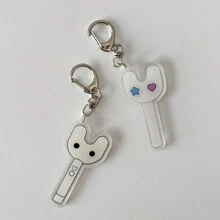 1个Kpop钥匙扣，钥匙扣配件，新款牛仔钥匙扣，手机挂饰，汽车配件，包包挂饰，包包配件，送给朋友、圣诞节、汽车、老师、姐妹的礼物创意