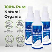 100ml Shoe & Sock Deodorizer Spray, Eliminates Odors, Athletic Shoes Odor Eliminator,Kitchen,Bathroom,Home,Household Supplies