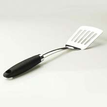 Brushed Slotted Stainless Steel Turner, Non-Slip Spatula With Ergonomic Handle - 2 包特納 - 查看 7