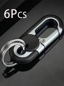 高级合金双环钥匙扣，商务钥匙扣，时尚男士钥匙扣，金属钥匙扣，汽车造型钥匙扣，适合所有年龄段 - 彩色 - 查看 22