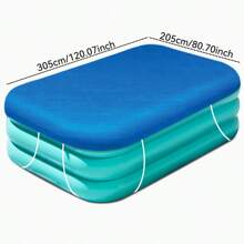 Inflatable Swimming Pool Cover With Elastic Band, Summer & Winter Pool Cover Cloth, Dustproof With Pull Rope, Swimming Pool Accessories, Waterproof/Dustproof/Snowproof, Rectangular Frame Swimming Pool Cover - Multicolor - View 8