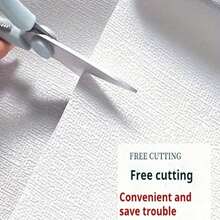 1pc Self-Adhesive Linen Texture Wallpaper - Washable Texturized Wall Covering With Straight Match Installation, Seamless Design For Easy Application - Multicolor - View 5