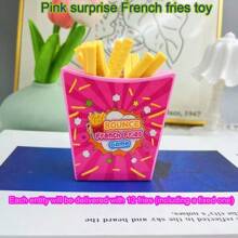 青少年惊喜恶作剧拉薯条玩具、趣味派对棋盘游戏、跳薯条桌面游戏、互动派对节日减压玩具、办公桌减压收藏品