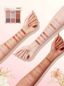 CATKIN 9-Color Matte & Shimmer Eyeshadow Palette, High Pigment Matte & Pearl Eyeshadows, Neutral Eyeshadow Palette "C12 Wonderland" - C12 Fairyland - 查看 11
