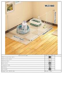 Easy Install Indoor Cat Fence, Home Use Rabbit Fence, Dog Cage, Cat Game Fence, Cat Gate, Cat Cage - Multicolor - View 16