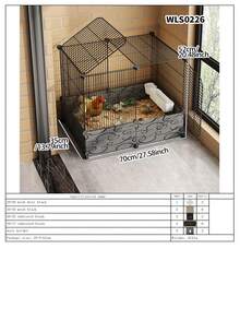 Large Size Cage, Home Use Breeding Pen, Chick Raising Enclosure, Rabbit Hutch With Anti-Escape Fence