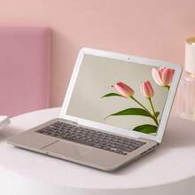 1pc Creative Portable Mini Computer Mirror Foldable Laptop Shape Makeup Mirror Pocket Mirror Beauty Makeup Mirrors