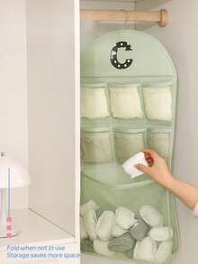 Túi treo tường đựng đồ lót, ngăn cửa ký túc xá, tủ quần áo, tất, áo ngực - nhiều màu - Xem 5